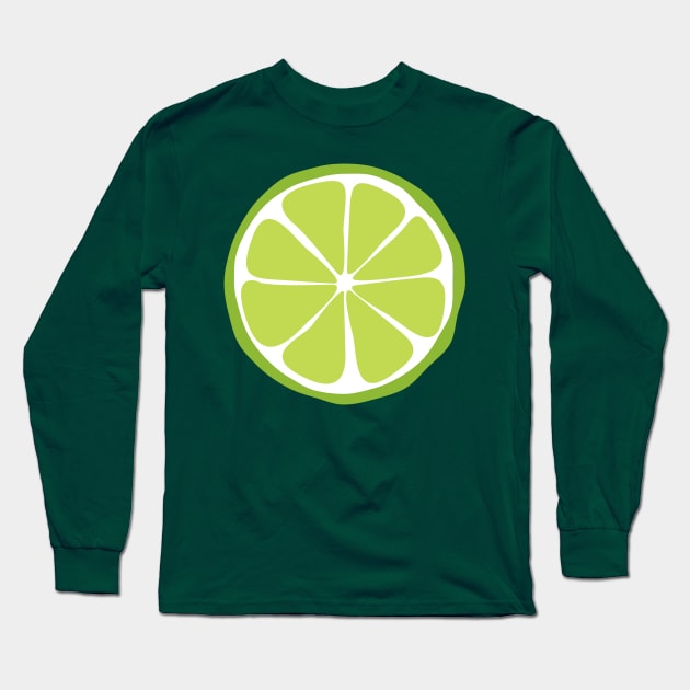 Retro Lime Long Sleeve T-Shirt by LMHDesigns